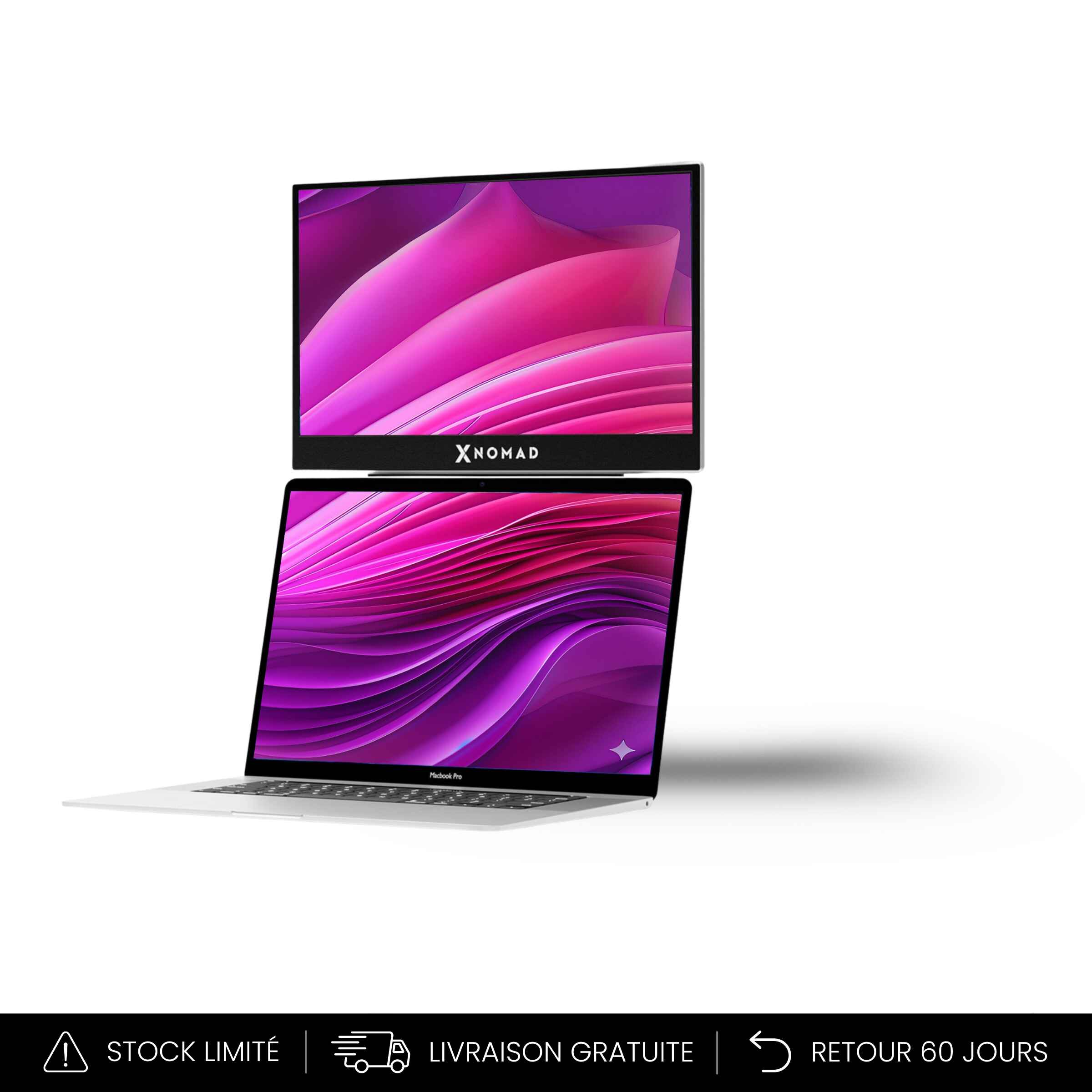 X2 Plus® Tragbarer Einzelbildschirm 15,6" – Platzsparend & Ergonomisch