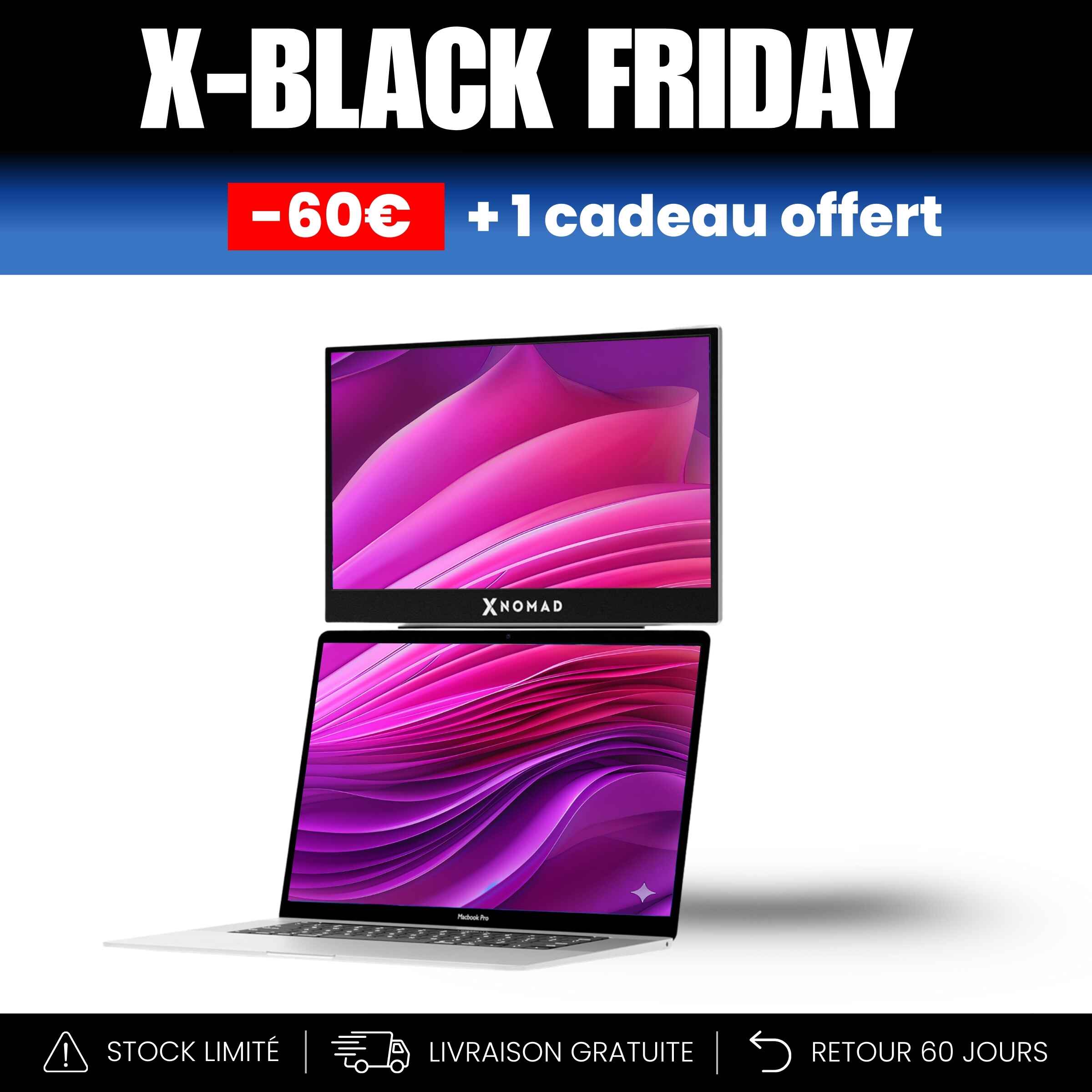 X2 Plus® Tragbarer Einzelbildschirm 15,6" – Platzsparend & Ergonomisch