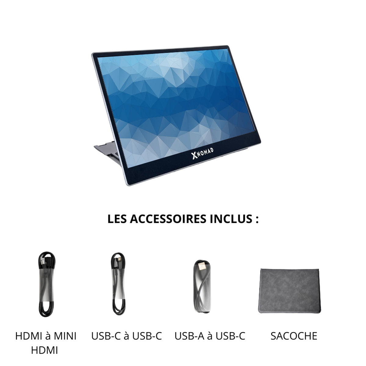 X2 Plus® Tragbarer Einzelbildschirm 15,6" – Platzsparend & Ergonomisch