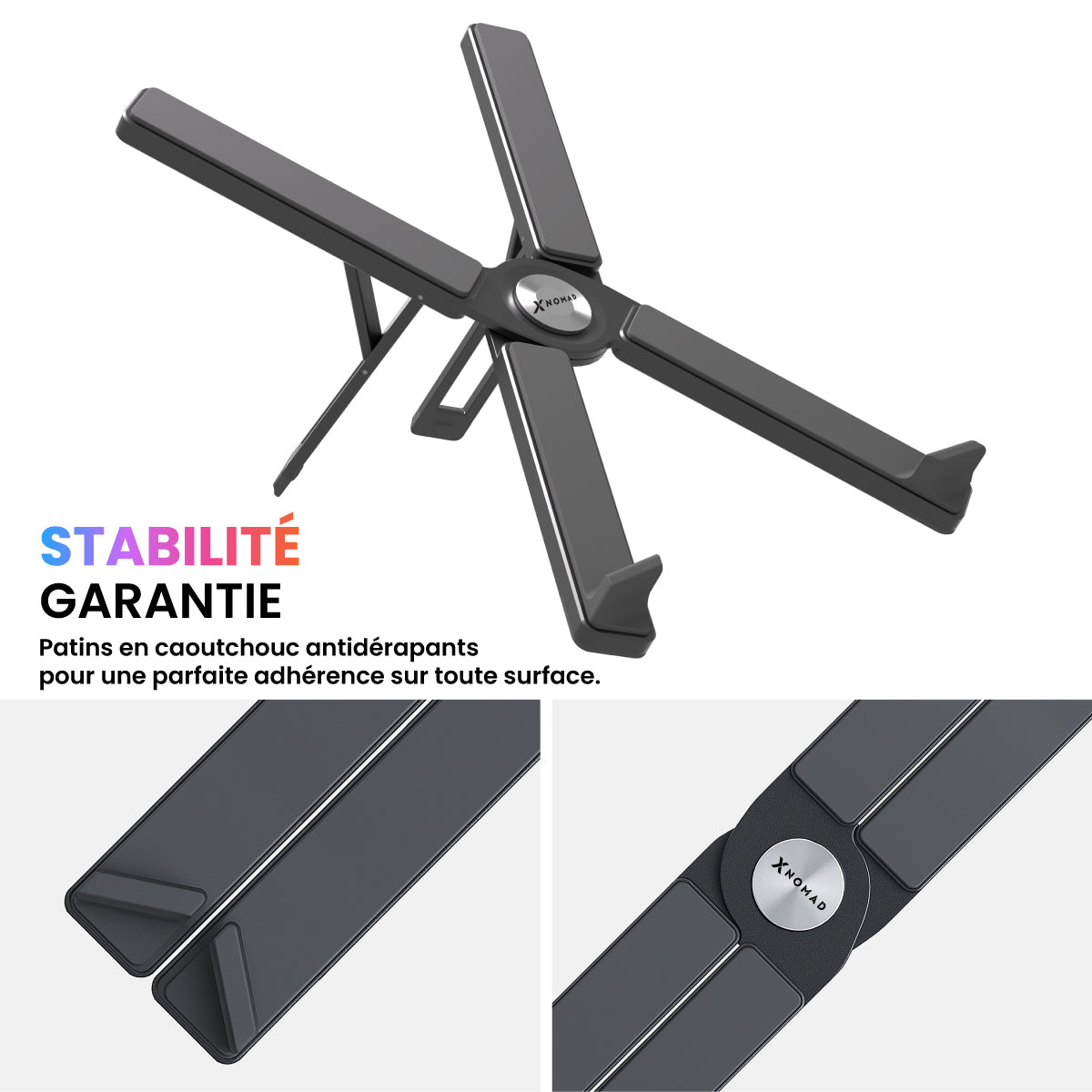 Airstand® Support ordinateur portable aluminium pliable - MacBook & PC de  10 à 16" - 7 positions - Confort optimal